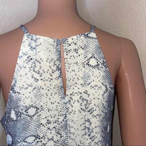 She + Sky snake print high neck midi length black, gray & white SZ SM - Picture 5 of 8